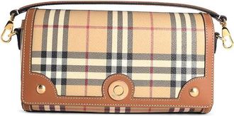Burberry Note Beige Cotton Blend Bag