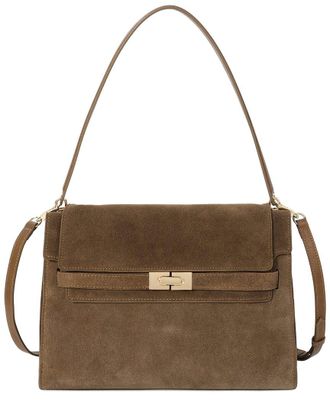 Tiffany & Fred Refined Suede Shoulder Bag