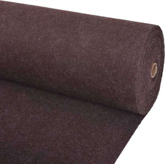 vidaXL Alfombra Marr&oacute;n 1,2 X 20 M Poli&eacute;ster Vidaxl