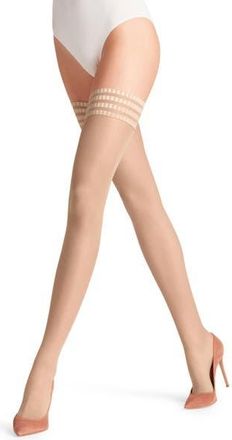 Falke Pure Matt 20 Denier Sheer Thigh Highs in Legacy Cocoon at Nordstrom, Size Medium