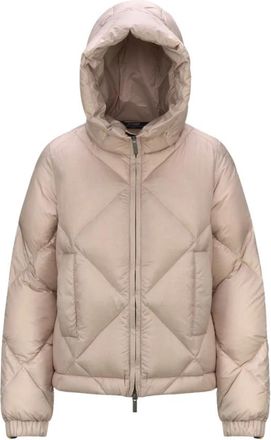K-Way Superlicht Gewatteerd Jack met Capuchon - Dames - Winterjassen - Roze - M - Nylon - Jassen
