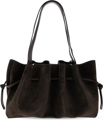 Yuzefi Scallop Shoulder Bag - Dames - Schoudertassen - Bruin - ONE Size - Leer - Tassen