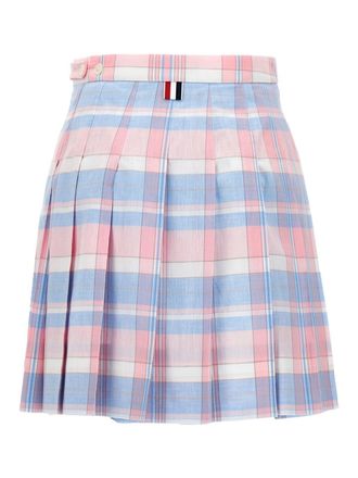 Thom Browne Check pleated skirt