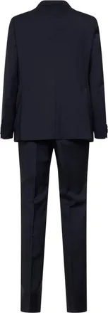 Tagliatore Mens Suit Vesuvio Blue Virgin Wool Suits