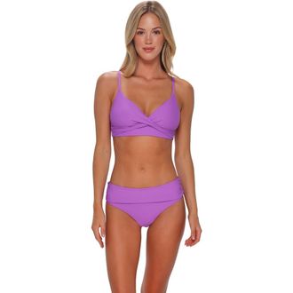 Sunsets Lyla Bralette Bikini Swimsuit Top in Berry Burst at Nordstrom, Size Xx-Large