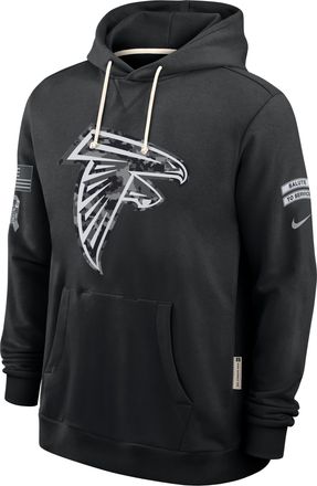 Nike Atlanta Falcons Salute to Service Sideline Nike Mens Dri-FIT NFL Pullover Hoodie in Black | 03AZ00AA22-CYB