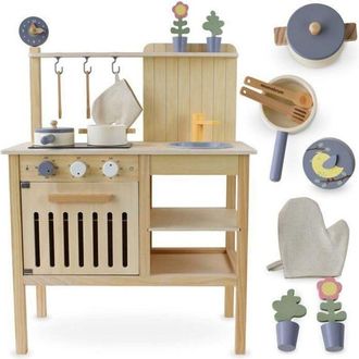 OEM Cocina Infantil - Mamabrum - Mam131 - Cocina Boho - Madera - Accesorios Incluidos