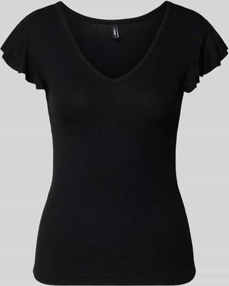 Only Slim Fit Top aus Viskose-Mix Modell BELLA in Black, Gr&ouml;&szlig;e XL