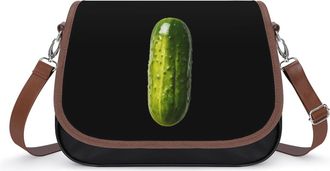 Generic Big Dill Pickle Fashion Womens Crossbody Bags Novelty Handbag Shoulder Bag Purse