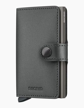 Secrid Mens SECRID MINI WALLET MATT SATIN STEEL - Size: 1 size