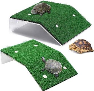 OEM Piattaforma Galleggiante A Forma Di Isola Per Tartarughe - Habitat Galleggiante Con Ventose - Decorazione E Ornamento Per Acquario, Terrario E Terrazz
