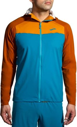 Brooks High Point Waterproof Jacket In Pacific/ Hazelwood/ Ochre