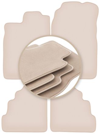 OEM Alfombrillas Beige Premium Para: Saab 900 Ii Hatchback, Liftback 1994-1998