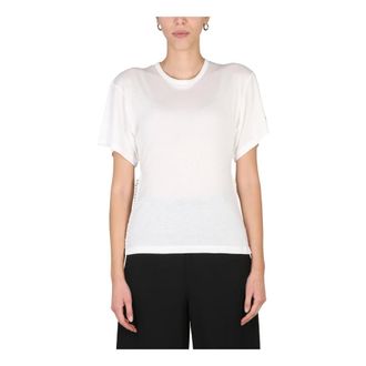 Stella McCartney Stella McCartney, T-Shirts, female, Beige, Size: XS Falabella Chain Jersey T Shirt