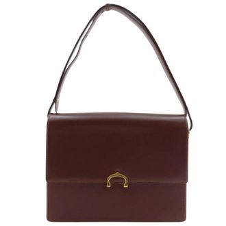 Cartier Pre-owned Shoulder Bags, female, Red, Size: ONE SIZE Pre-owned Must Line Calf 2way Shoulder Bag