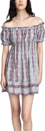 Anna Sui Ombre Ribbons Cotton Dress in Amethyst Multi at Nordstrom, Size Medium