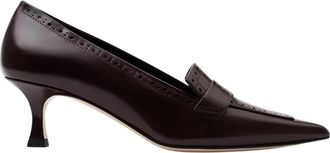Parall&egrave;le Faro Pomp - Dames - Pumps - Rood - 38 EU - Leer - Schoenen