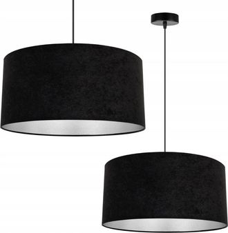 OEM L&aacute;mpara Colgante, L&aacute;mpara De Techo, Cromada, Pantalla De Terciopelo