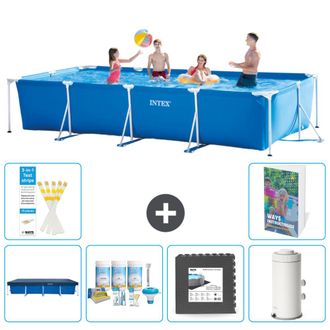 Intex Piscina Con Estructura Rectangular - 450x220x84 Cm - 7-piezas S64
