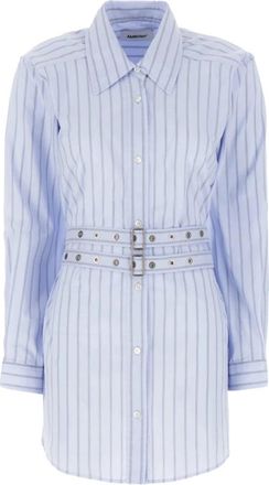 AMBUSH Elegante Jurk - Dames - Shirt Kleedjes - Blauw - XS - Kleedjes