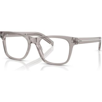 Prada 54mm Rectangle optical glasses in Grey at Nordstrom