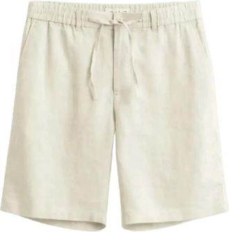 GANT Casual Shorts, male, Beige, Size: XL Reg Linen Ds Shorts
