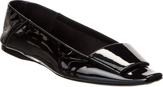 Saint Laurent Poppy Patent Ballerina Flat