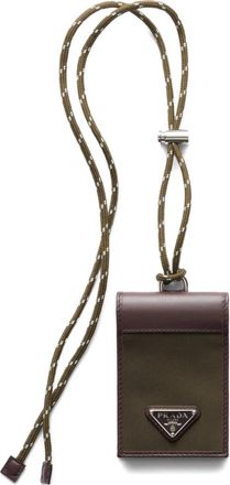 Prada Portacarte con logo - Verde