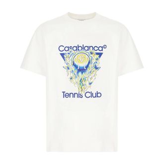 Casablanca T-Shirts, male, White, Size: XL T-Shirt