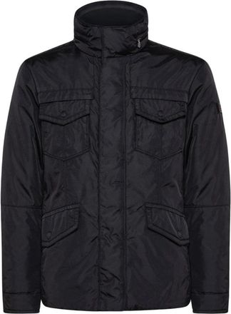 Peuterey Urban Military Style Field Jacket - Heren - Winterjassen - Zwart - L - Nylon - Jassen