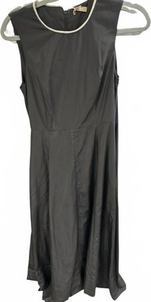 PESERICO Womens Knitted Panel Long Dress In Black