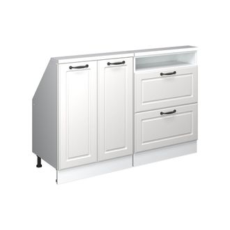 Vicco Armario De Cocina Para Techo Inclinado R-line, Casa De Campo Blanca/blanca, 120 Cm Lote De 2, Vicco
