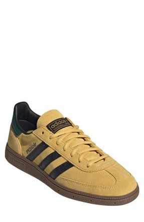 adidas Gender Inclusive Handball Spezial Sneaker in Yellow/Core Black/Gum at Nordstrom, Size 10.5 Womens