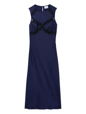 Claudie Pierlot Abito con inserti in pizzo - Blu