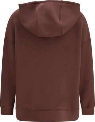 Max Mara Womens Hooded Sweatshirt Radura Brown Modal Blend Sweatshirts Sweater