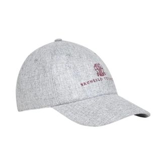Brunello Cucinelli Embroidered Baseball Cap - unisex - Brunello Cucinelli - Hats & Caps - Gray - M - Accessories