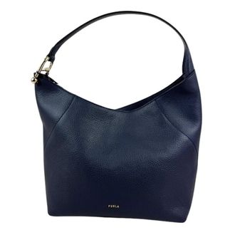 Furla Shoulder Bags, female, Blue, Size: ONE SIZE Lara M Hobo