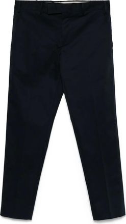 Pantaloni Torino logo trousers - men - Elastane/Cotton - 46 - Blue