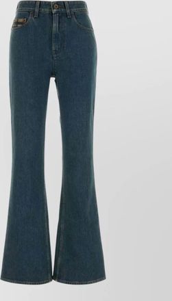 Burberry denim flared trousers