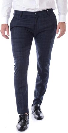Daniele Alessandrini Jeans - Heren - Nette broeken - Blauw - 2XL - Wol - Broeken