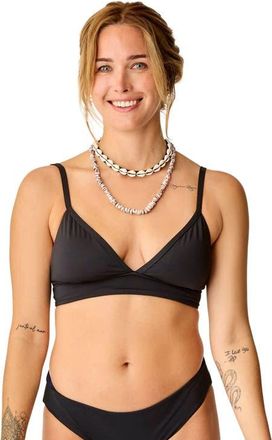 Carve Designs Stevie Reversible Top D-DD Cup in Black/navy at Nordstrom, Size Small