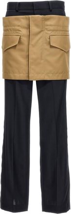 sacai Multicolor Miniskirt insert pants