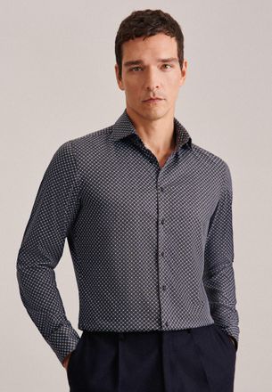 Seidensticker Businesshemd SEIDENSTICKER Slim, Herren, Gr. 37, normale &Auml;rmell&auml;ngen, gr&uuml;n, 96% Polyamid/Nylon 4% Elastan, slim fit, 2-Knopf-Manschette, Hemden Busine