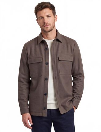 Gentiluomo Overshirt Gentiluomo bruin wol
