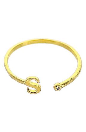 Panacea Initial Ring in Gold-S at Nordstrom