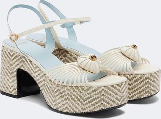 Valentino Garavani Coeur Royal leather platform sandals