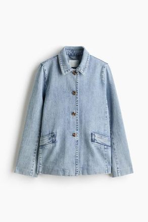 H&M Denim Jacket in Light Denim Blue at Nordstrom, Size Xx-Large