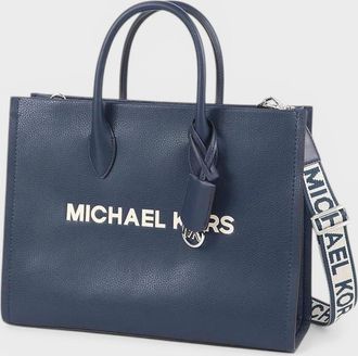 Michael Kors Womens Logo Shoulder Bag Marine Navy - Size: O/S
