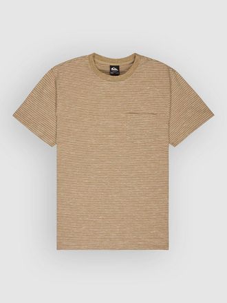 Quiksilver Lopaz Striped Pocket T-Shirt grau
