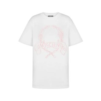 Moschino Laurel Crown T-shirt - unisex - Moschino - T-Shirts - White - 2XS - Tops